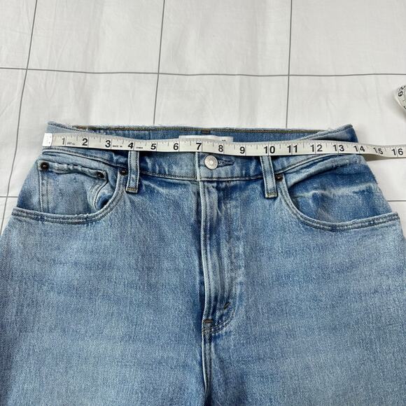 Abercrombie & Fitch Jeans Womens 28 Short Blue 90s Straight Curve Love High Rise - Picture 7 of 12